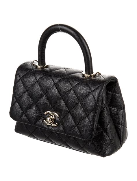 chanel super mini coco handle|Chanel mini coco handle bag.